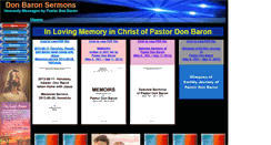 Desktop Screenshot of donbaronsermons.aaapoe.net