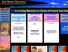 Tablet Screenshot of donbaronsermons.aaapoe.net